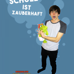 Kinderplakat: Schule ist zauberhaft | Maximilian Stenzel - Zauberkünstler